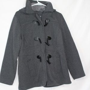 Sabrina Lauren NY Women's Hooded Grey Coat Size M